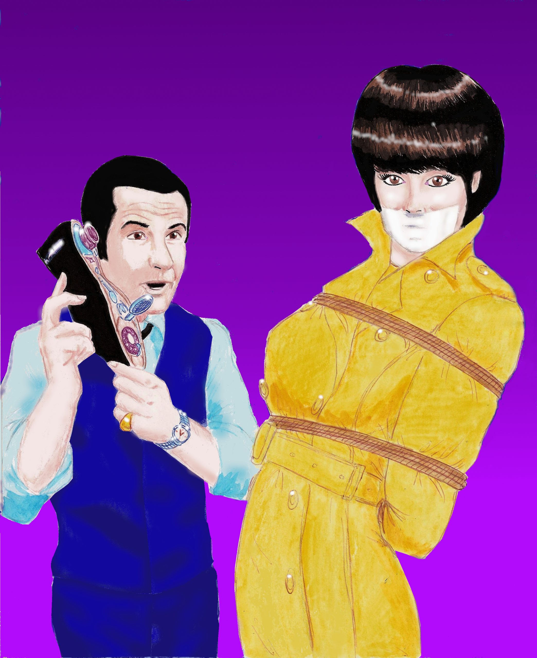 86 and 99 Purple Background