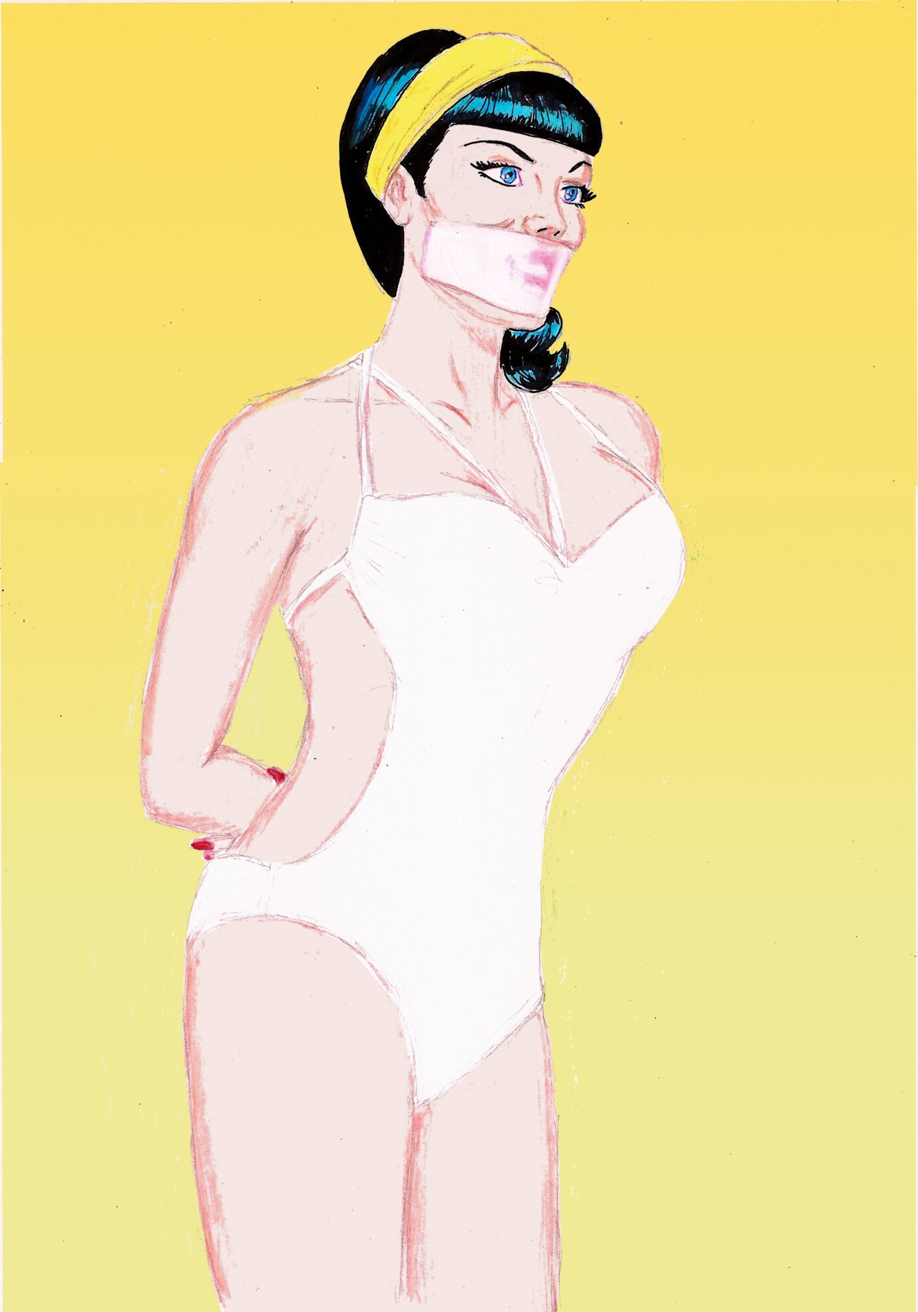 White Bathing Suit