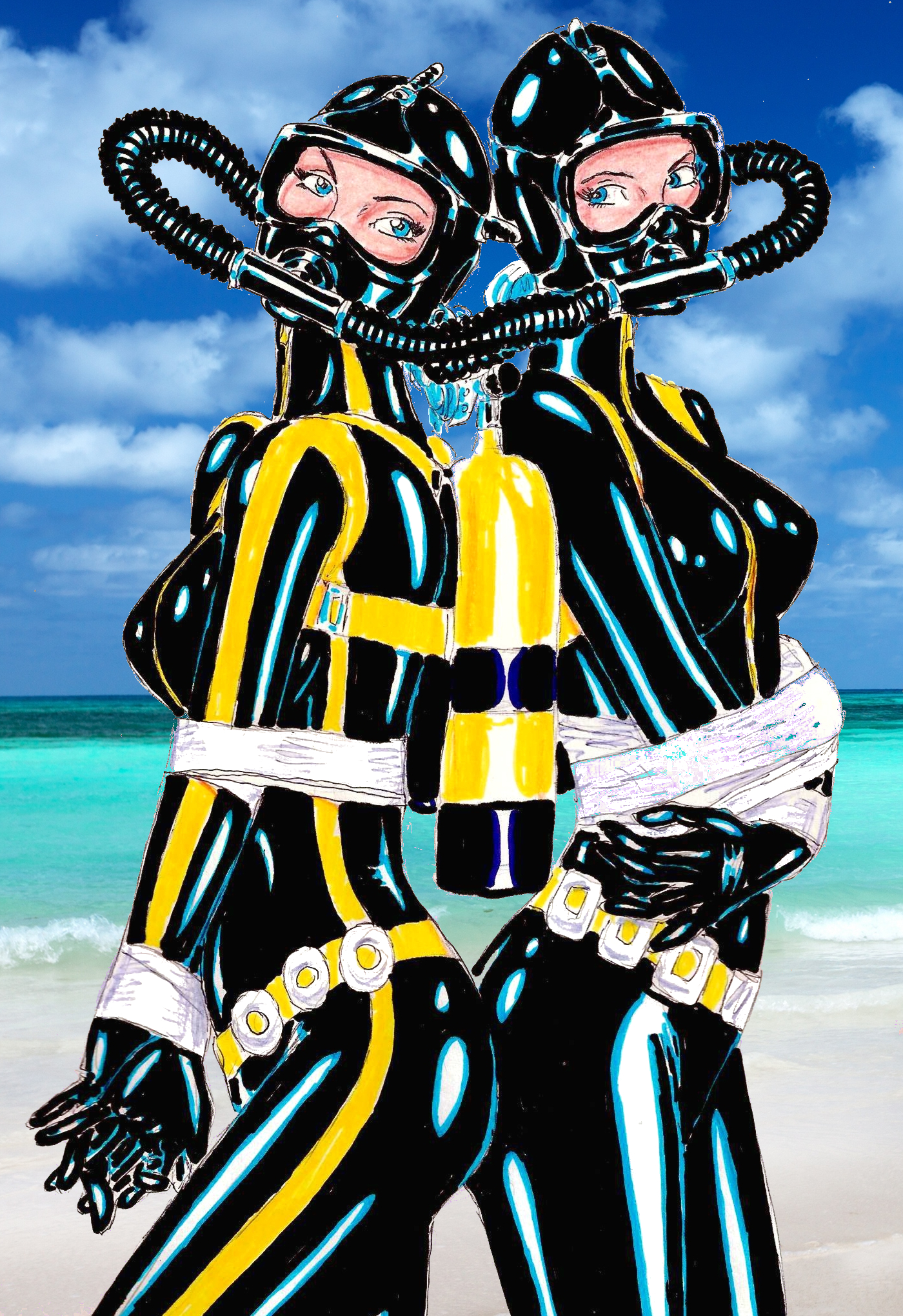 Taped Scuba Duo